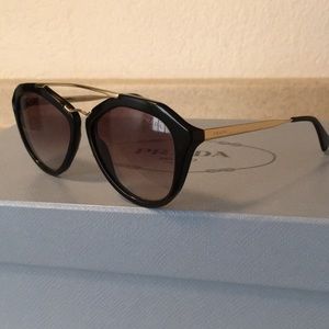 Prada Sunglasses with gold hardware